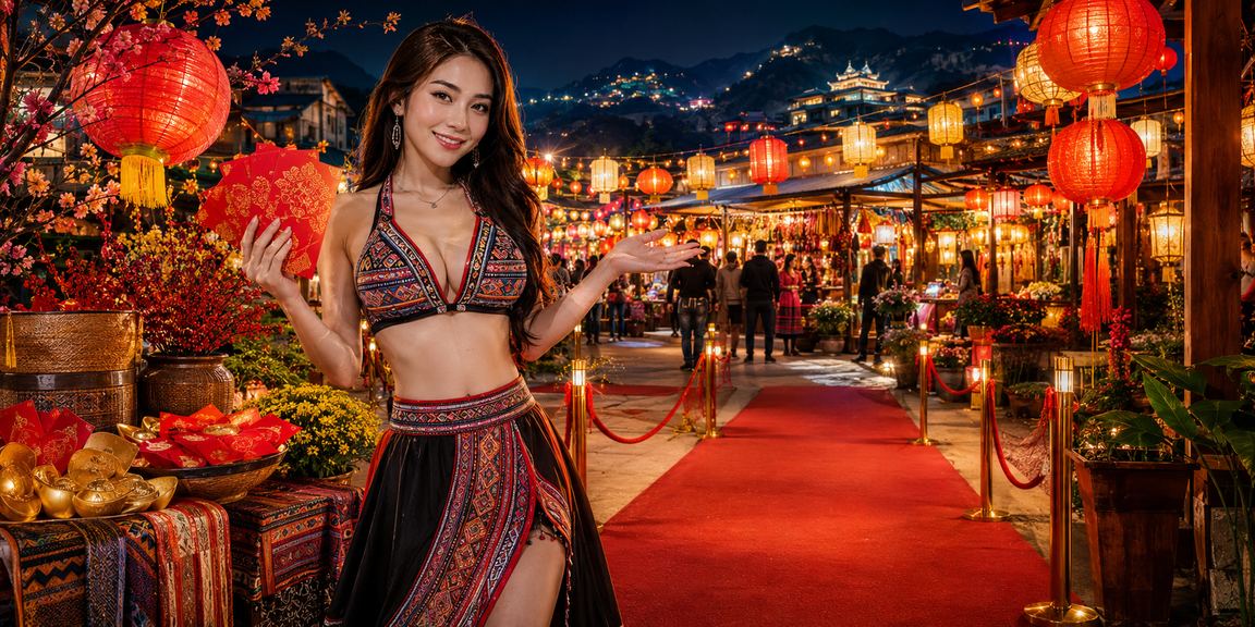 Đèn lồng và phong bao lì xì tại Sapa trong khuyến mãi đặc biệt